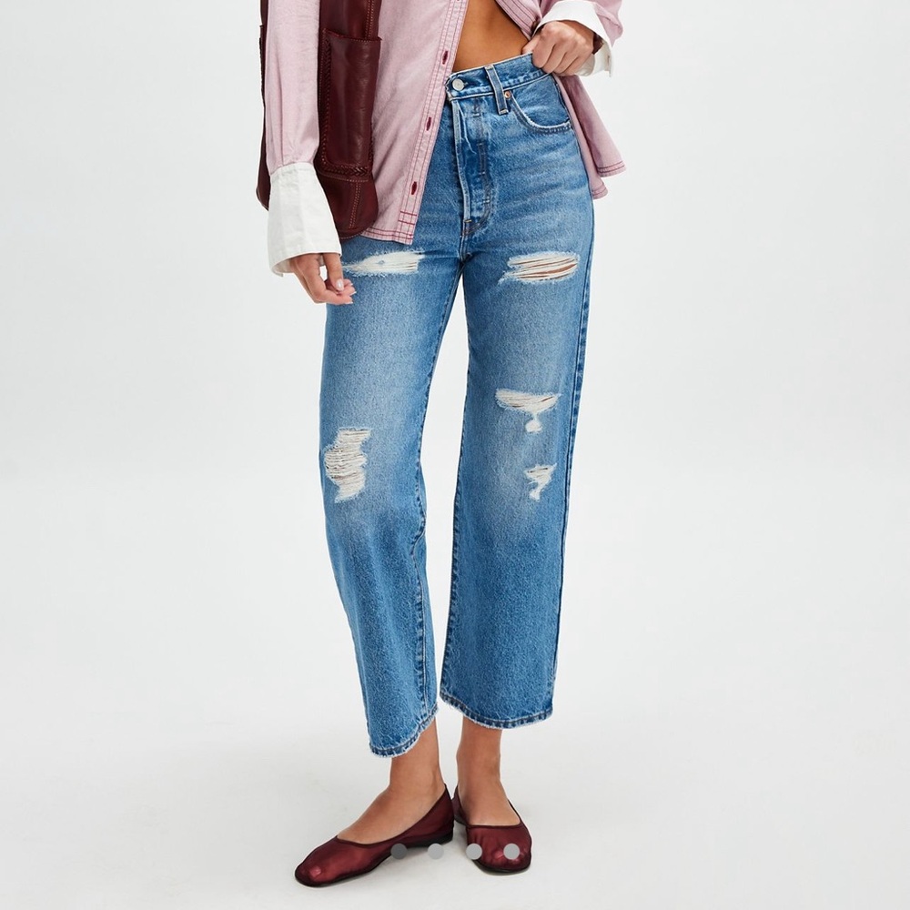 Levi's Ribcage Straight Ankle High-Waisted Jeans
